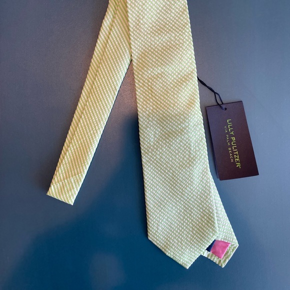Lilly Pulitzer Striped Silk Neck Tie - Picture 1 of 4